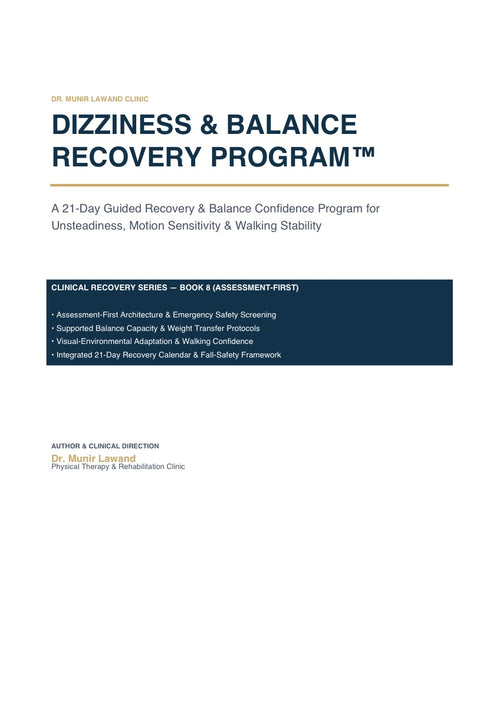 Dizziness & Balance Recovery Program™ — 21-Day Guided Recovery Cover