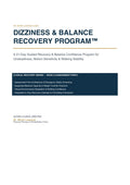 Dizziness & Balance Guided Start — Program + Focused Consultation cover