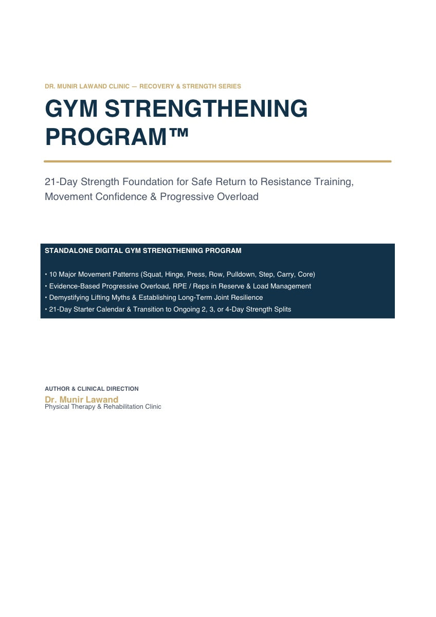 Gym Strengthening Program™ — 21-Day Strength Foundation Cover