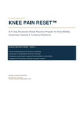 Knee Pain Reset™ — 21-Day Digital Recovery Program Cover