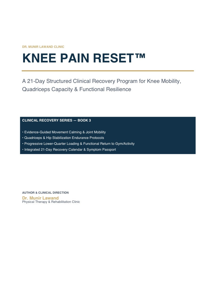Knee Guided Start — Program + Focused Consultation cover