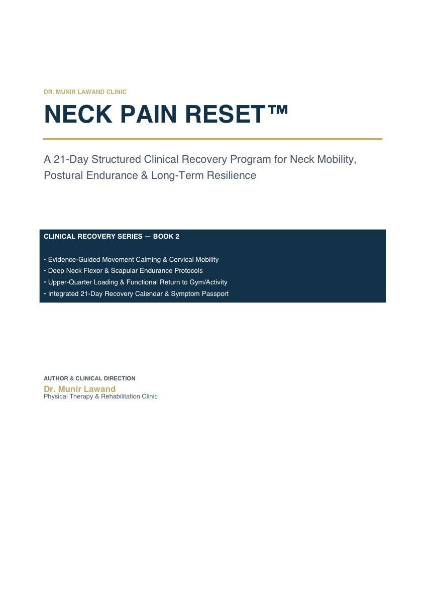 Neck Guided Start — Program + Focused Consultation cover