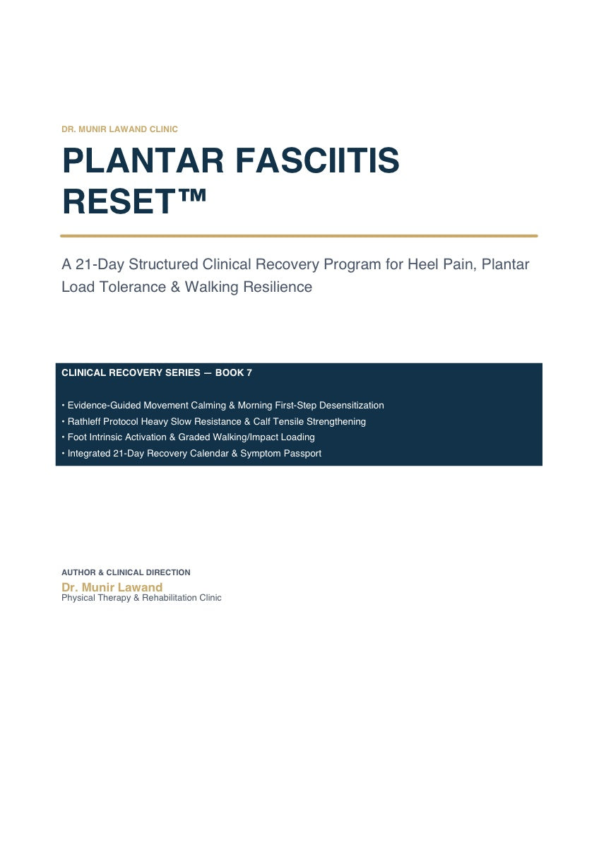 Plantar Fasciitis Reset™ — 21-Day Digital Recovery Program Cover
