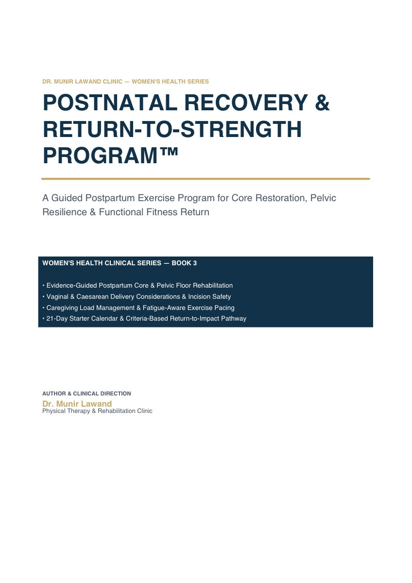 Postnatal Recovery & Return-to-Strength Program™ — Guided Postpartum Exercise Cover