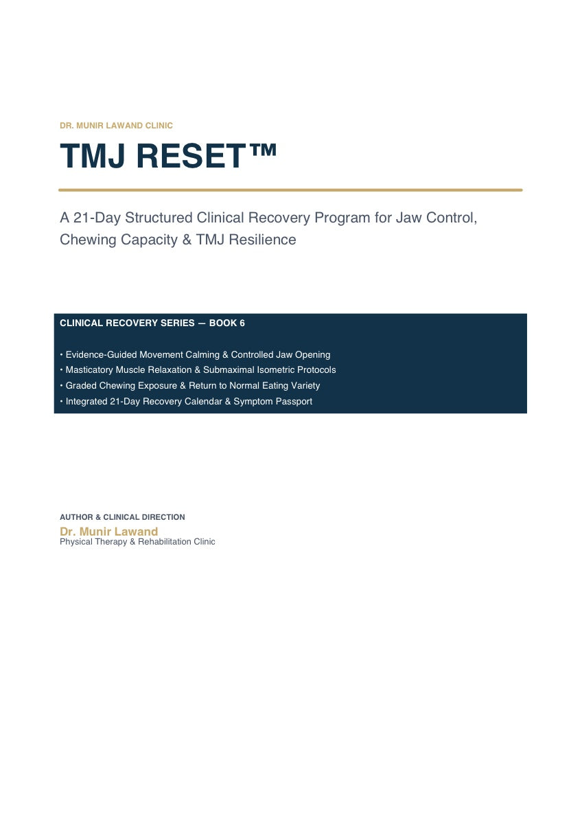 TMJ Guided Start — Program + Focused Consultation cover